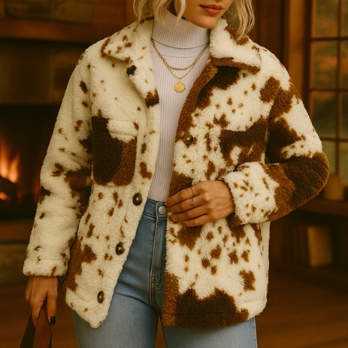Samuel & Lily's Cozy Cow Hoodie